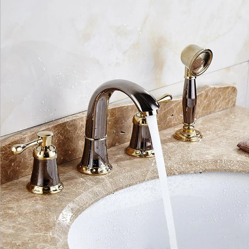 Contemporary Tub Tap Deck Mounted Trim Bath Tap Trim for Bathroom -Bathlova