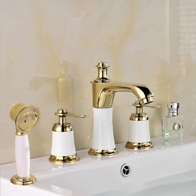 Contemporary Tub Tap Deck Mounted Trim Bath Tap Trim for Bathroom -Bathlova