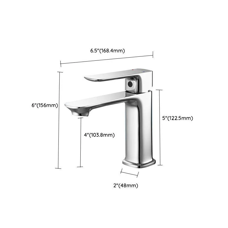 Contemporary Vessel Sink Tap Lever Handle Low Arc Bathroom Vessel Tap -Bathlova