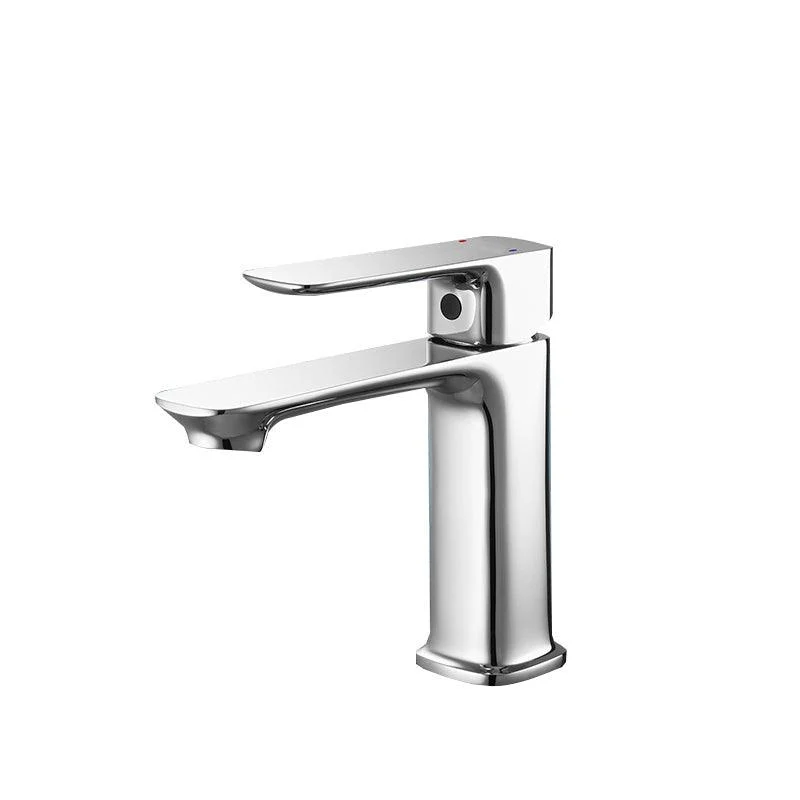 Contemporary Vessel Sink Tap Lever Handle Low Arc Bathroom Vessel Tap -Bathlova