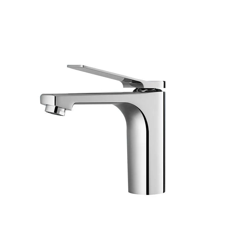 Contemporary Vessel Sink Tap Lever Handle Low Arc Bathroom Vessel Tap -Bathlova