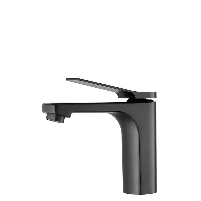 Contemporary Vessel Sink Tap Lever Handle Low Arc Bathroom Vessel Tap -Bathlova