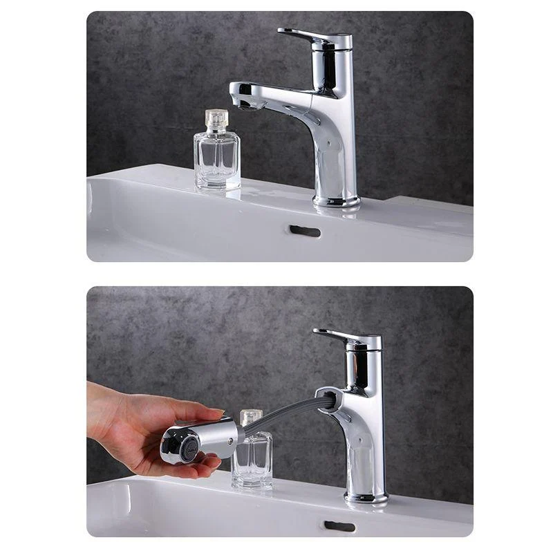 Contemporary Vessel Tap Copper Pure Color Single Handle Retractable Vessel Tap -Bathlova