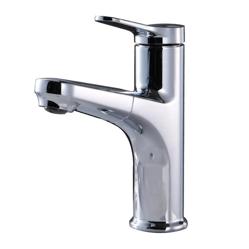 Contemporary Vessel Tap Copper Pure Color Single Handle Retractable Vessel Tap -Bathlova