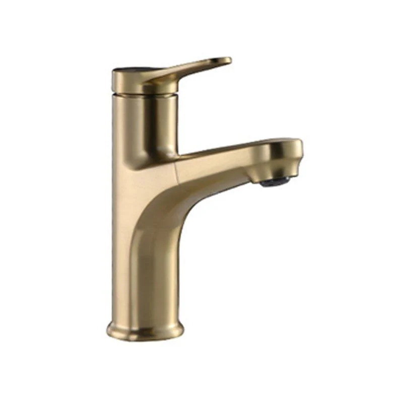 Contemporary Vessel Tap Copper Pure Color Single Handle Retractable Vessel Tap -Bathlova