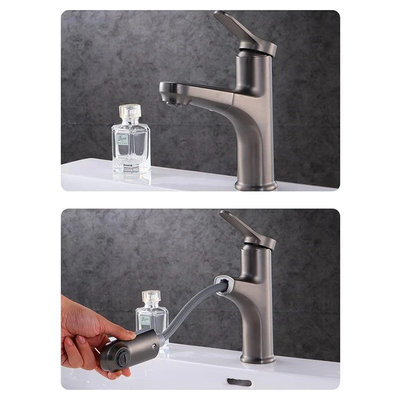 Contemporary Vessel Tap Copper Pure Color Single Handle Retractable Vessel Tap -Bathlova