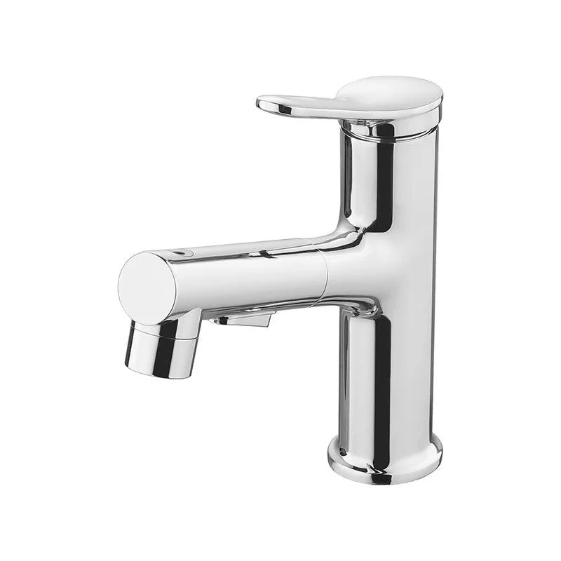 Contemporary Vessel Tap Copper Single Handle Low Arc Retractable Vessel Tap for Home -Bathlova