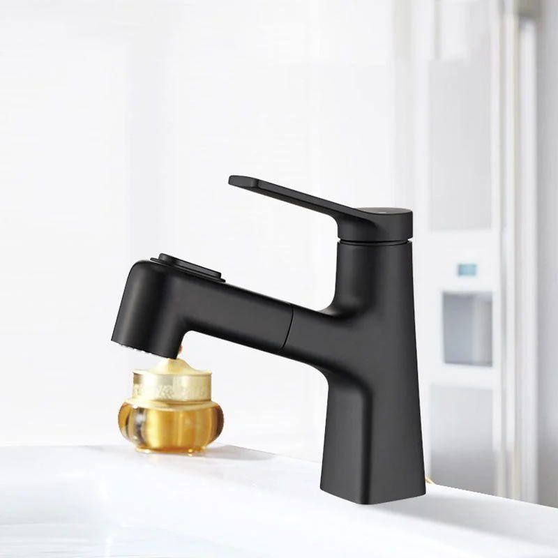 Contemporary Vessel Tap Metal Single Handle Low Arc Vessel Tap for Bathroom -Bathlova