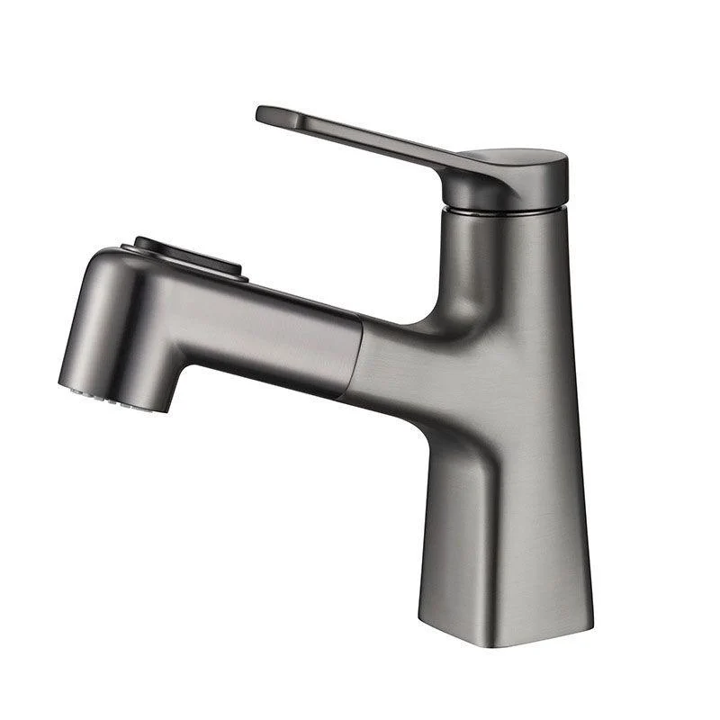 Contemporary Vessel Tap Metal Single Handle Low Arc Vessel Tap for Bathroom -Bathlova