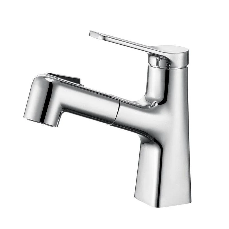 Contemporary Vessel Tap Metal Single Handle Low Arc Vessel Tap for Bathroom -Bathlova