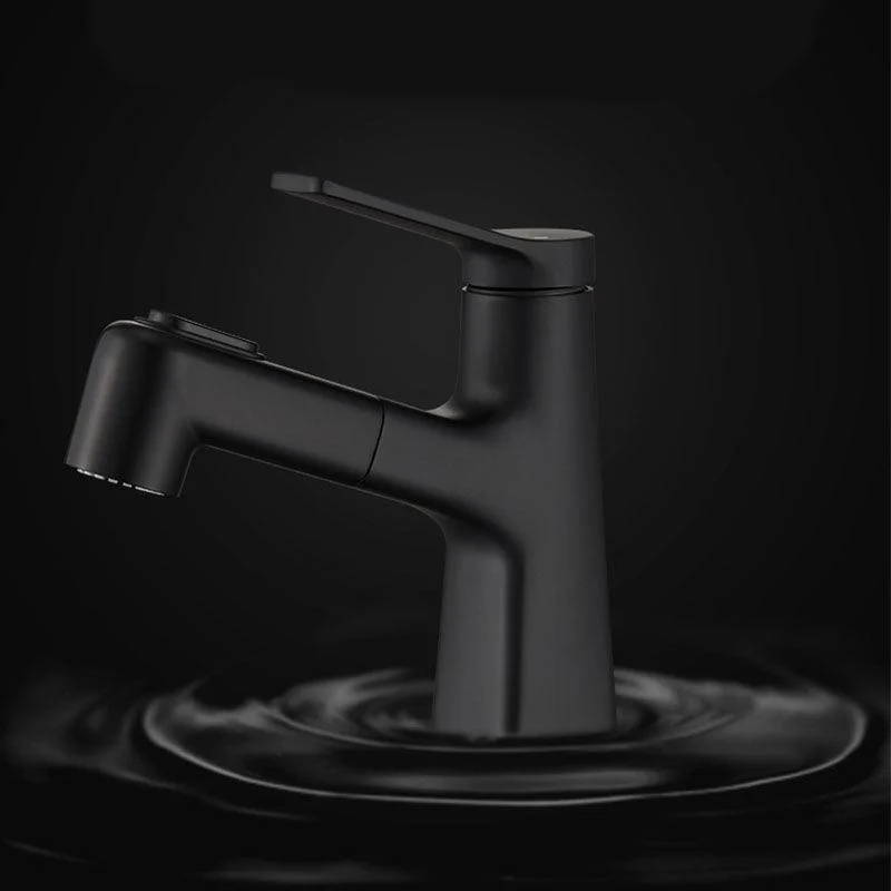 Contemporary Vessel Tap Metal Single Handle Low Arc Vessel Tap for Bathroom -Bathlova