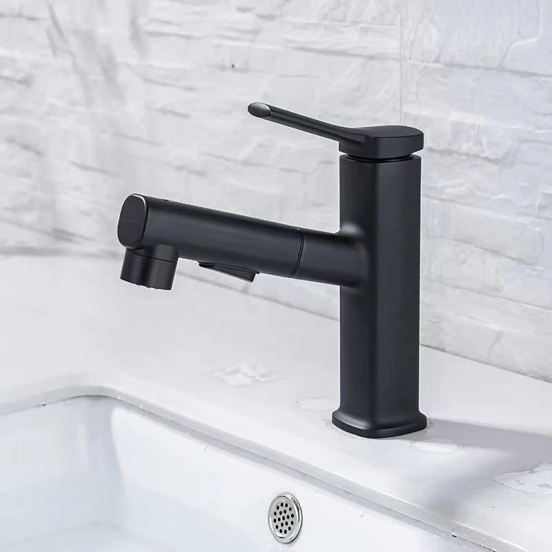 Contemporary Vessel Tap Pull-out Centerset Tap with Swivel Spout -Bathlova