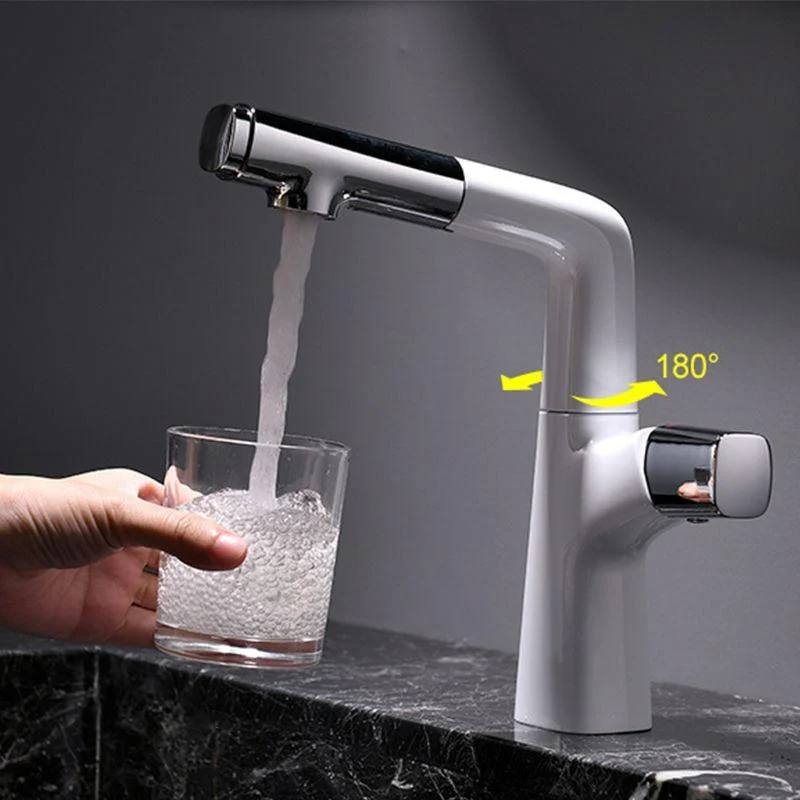 Contemporary Vessel Tap Pull-out Tap with One Knob Handle -Bathlova