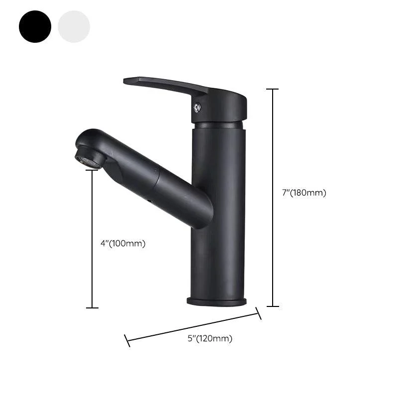 Contemporary Vessel Tap Pull-out Tap with One Lever Handle -Bathlova