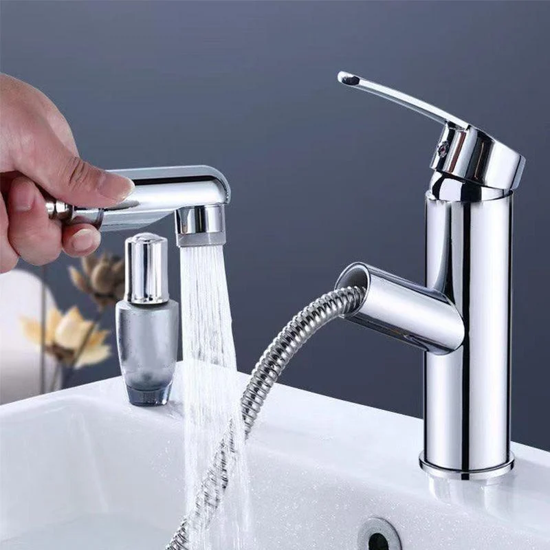 Contemporary Vessel Tap Pull-out Tap with One Lever Handle -Bathlova