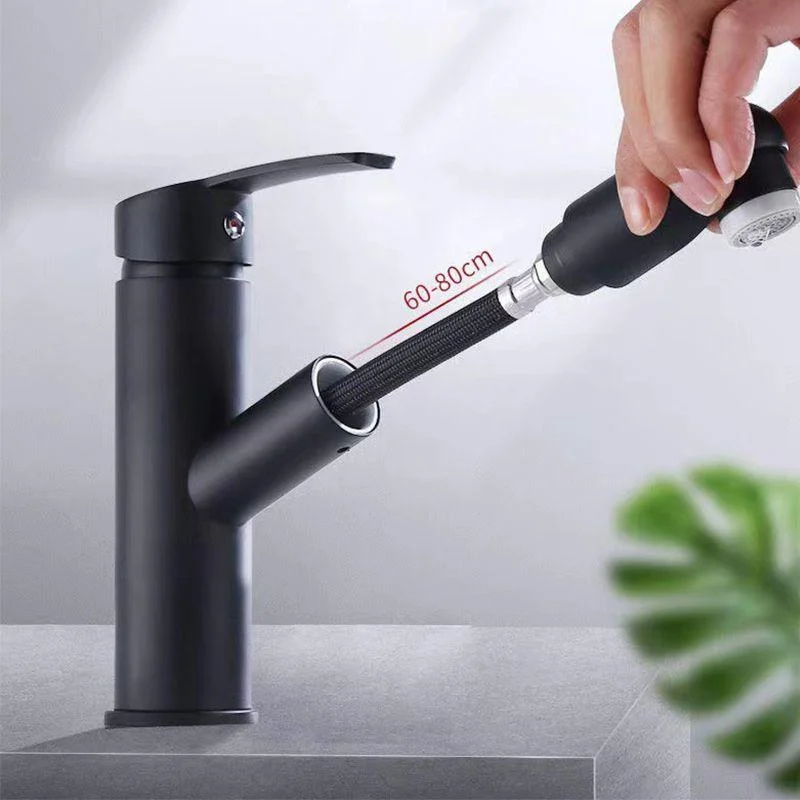 Contemporary Vessel Tap Pull-out Tap with One Lever Handle -Bathlova