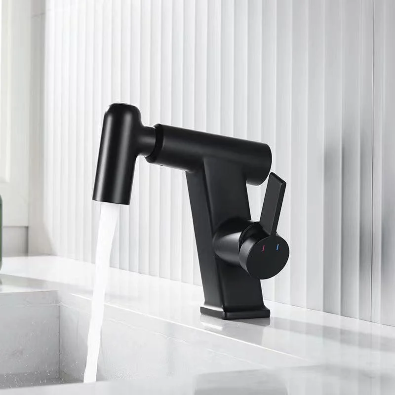 Contemporary Vessel Tap Swivel Spout Tap with One Lever Handle -Bathlova