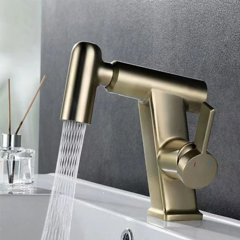 Contemporary Vessel Tap Swivel Spout Tap with One Lever Handle -Bathlova