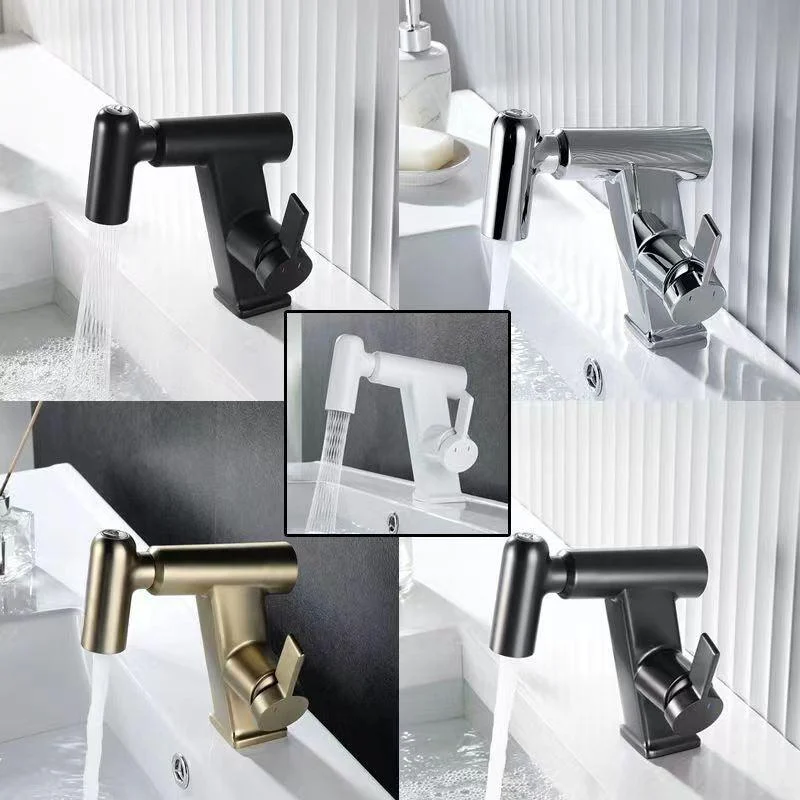 Contemporary Vessel Tap Swivel Spout Tap with One Lever Handle -Bathlova