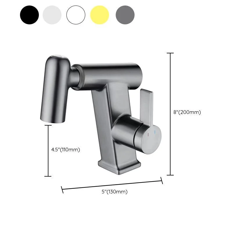 Contemporary Vessel Tap Swivel Spout Tap with One Lever Handle -Bathlova