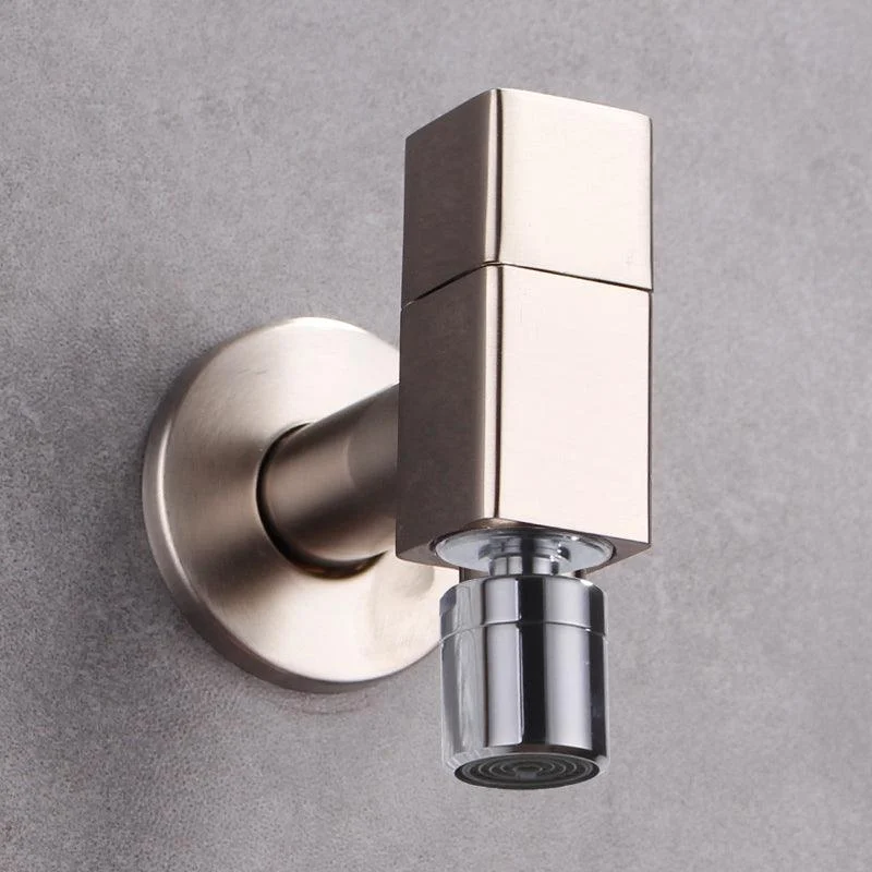 Contemporary Wall Mounted Bathroom Tap Knob Handle Solid Brass Circular Tap -Bathlova