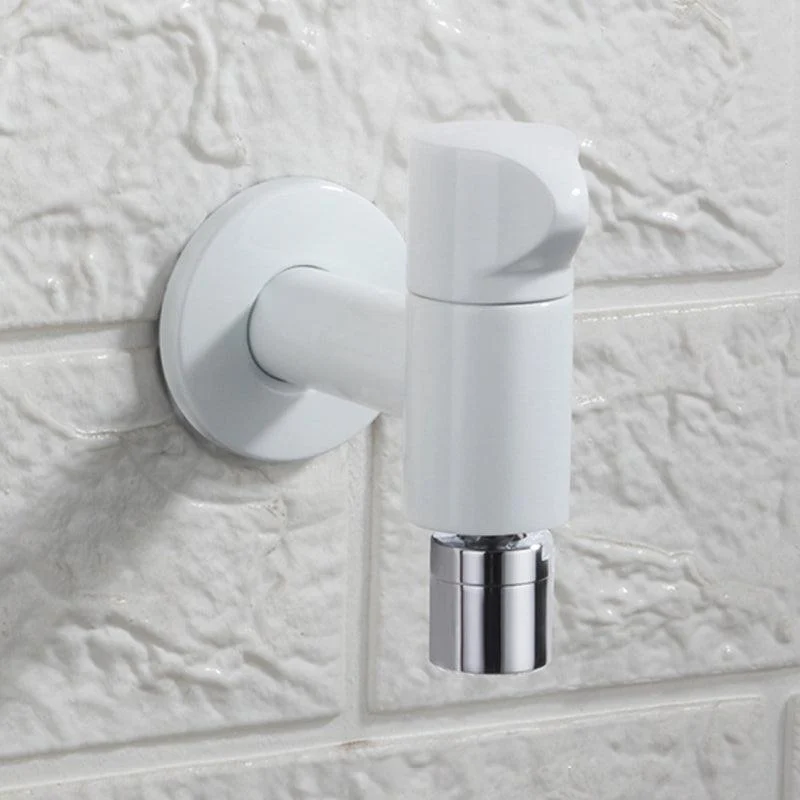 Contemporary Wall Mounted Bathroom Tap Knob Handle Solid Brass Circular Tap -Bathlova