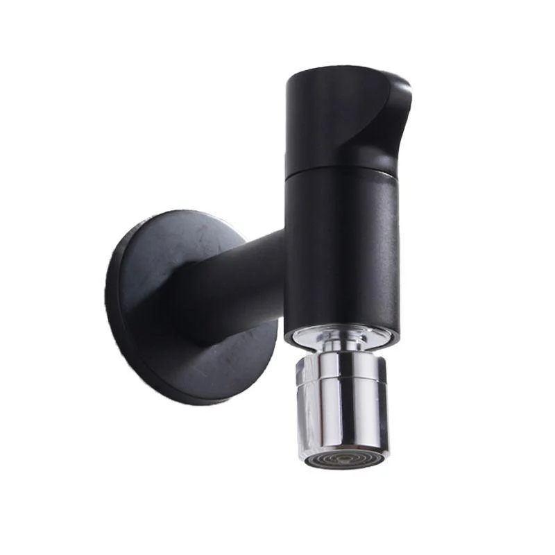 Contemporary Wall Mounted Bathroom Tap Knob Handle Solid Brass Circular Tap -Bathlova