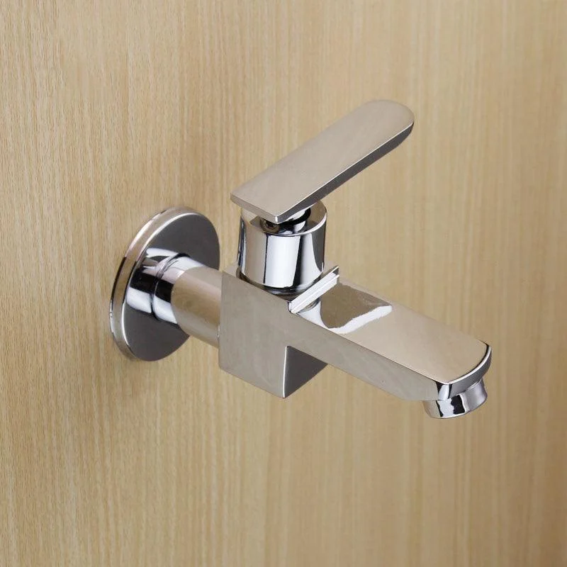 Contemporary Wall Mounted Bathroom Tap Lever Handles Solid Brass Tap -Bathlova