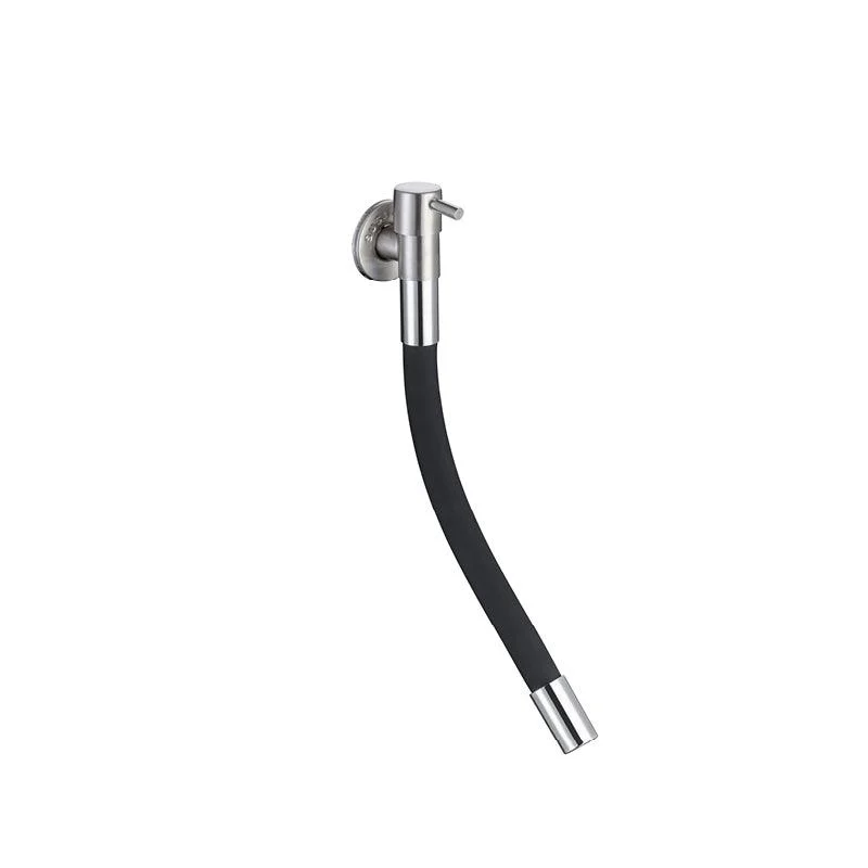 Contemporary Wall Mounted Bathroom Tap Lever Handles Stainless Steel Tap -Bathlova