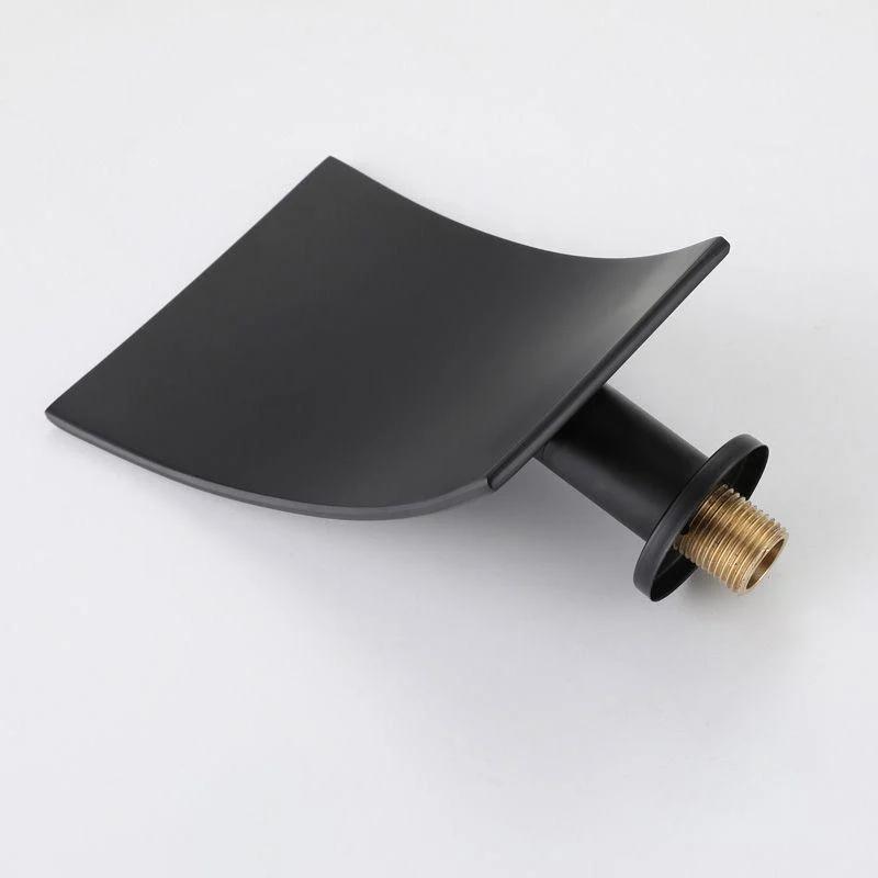 Contemporary Wall Mounted Bathroom Tap Low Arc Solid Brass Tap -Bathlova