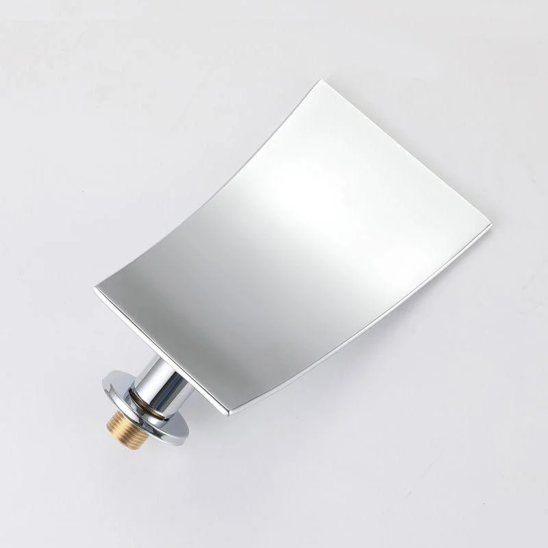 Contemporary Wall Mounted Bathroom Tap Low Arc Solid Brass Tap -Bathlova