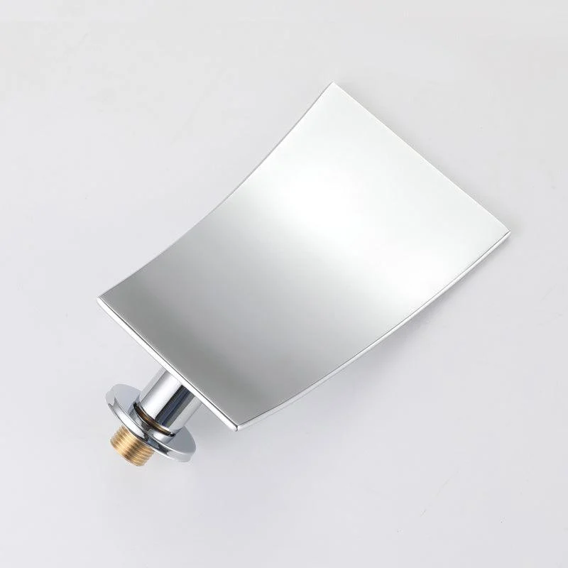 Contemporary Wall Mounted Bathroom Tap Low Arc Solid Brass Tap -Bathlova