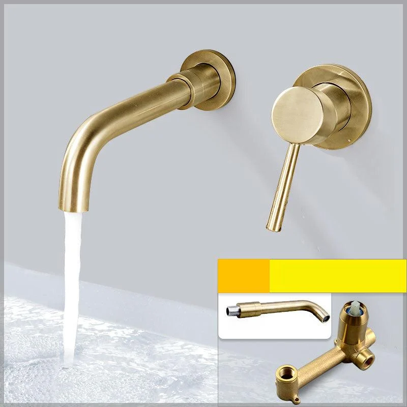 Contemporary Wall Mounted One Handle Kitchen Tap Low Arch Water Filler -Bathlova