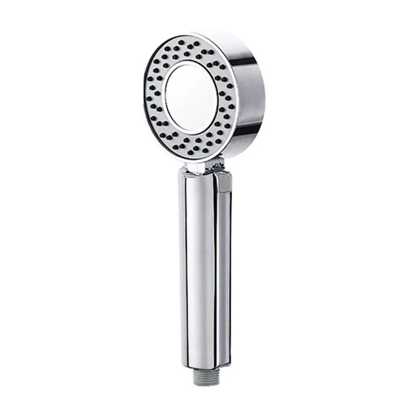 Contemporary Wall Mounted Shower Head Combo Chrome Round Hand Shower -Bathlova