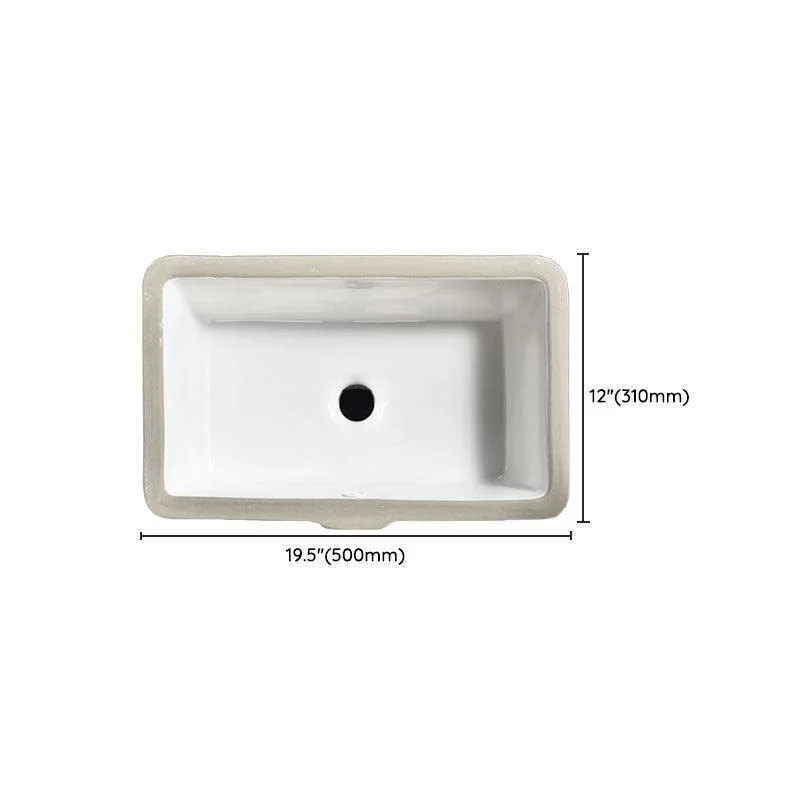 Contemporary Wash Stand Ceramic Metal Undermount Bathroom Sink -Bathlova