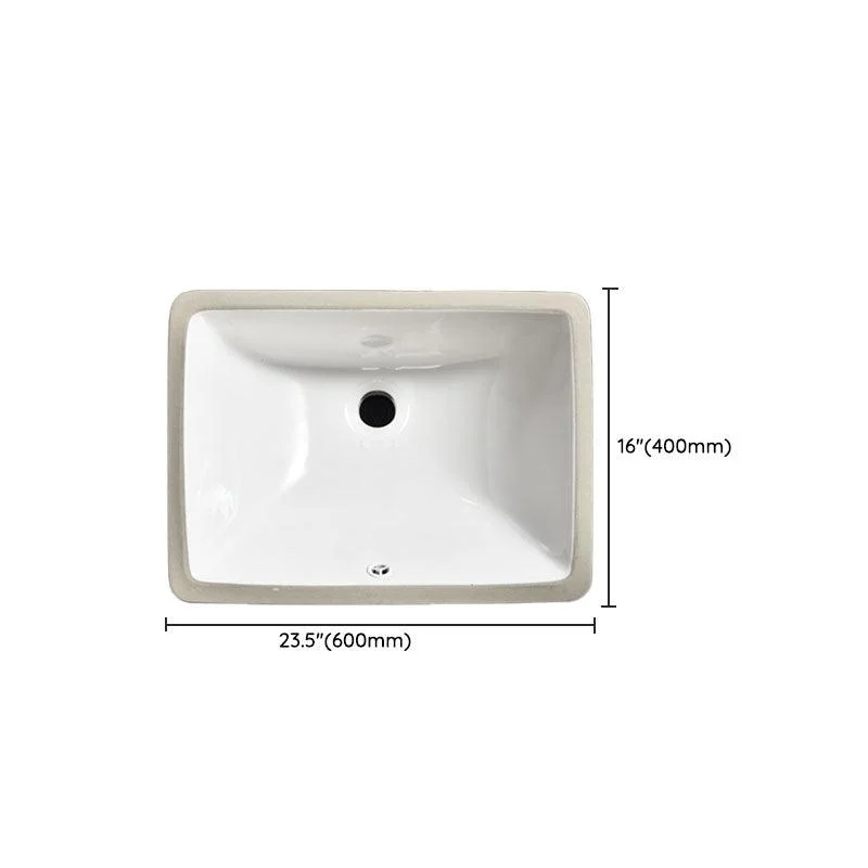 Contemporary Wash Stand Ceramic Metal Undermount Bathroom Sink -Bathlova