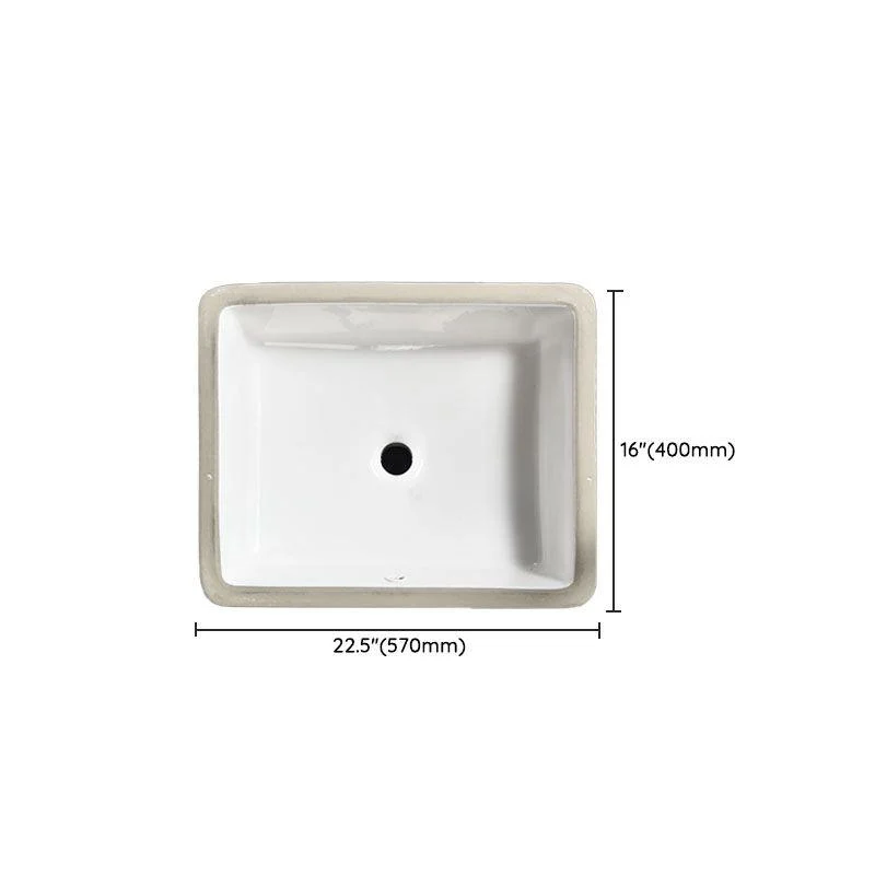 Contemporary Wash Stand Ceramic Metal Undermount Bathroom Sink -Bathlova