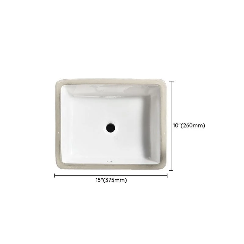 Contemporary Wash Stand Ceramic Metal Undermount Bathroom Sink -Bathlova