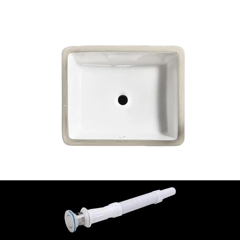 Contemporary Wash Stand Ceramic Metal Undermount Bathroom Sink -Bathlova