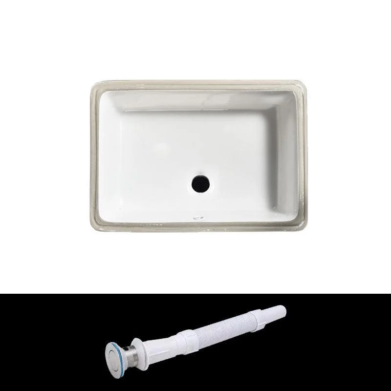 Contemporary Wash Stand Ceramic Metal Undermount Bathroom Sink -Bathlova