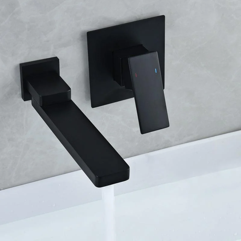 Contemporary Widespread Wall Mounted Bathroom Sink Tap Swivel Spout -Bathlova