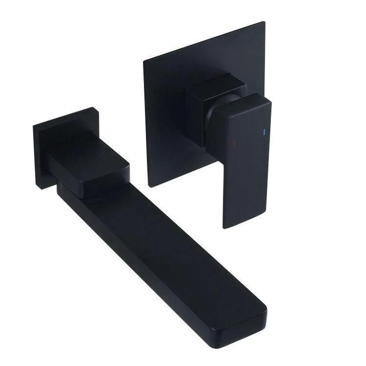 Contemporary Widespread Wall Mounted Bathroom Sink Tap Swivel Spout -Bathlova