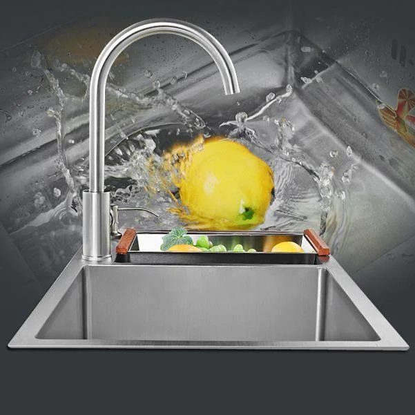 Contemporary Workstation Sink Stainless Steel Undermount Kitchen Sink -Bathlova