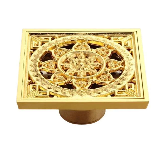 Copper Deodorant Square Floor Drain -Bathlova