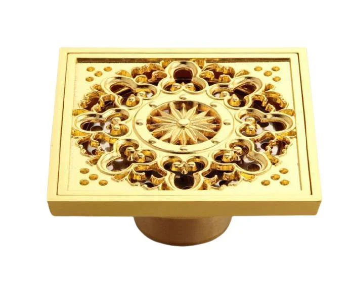 Copper Deodorant Square Floor Drain -Bathlova