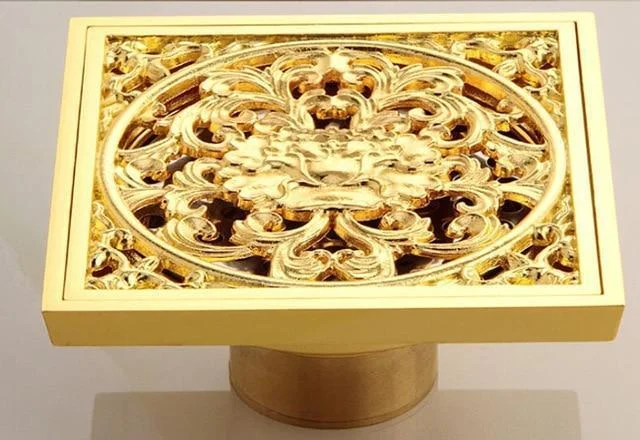 Copper Deodorant Square Floor Drain -Bathlova