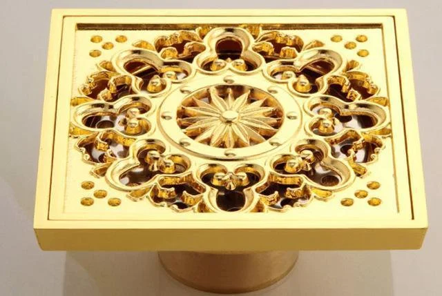 Copper Deodorant Square Floor Drain -Bathlova