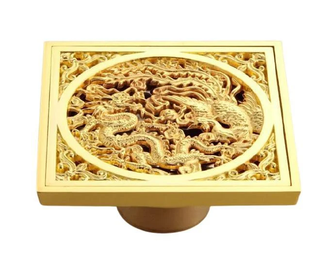 Copper Deodorant Square Floor Drain -Bathlova