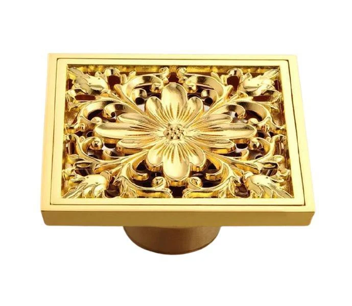 Copper Deodorant Square Floor Drain -Bathlova