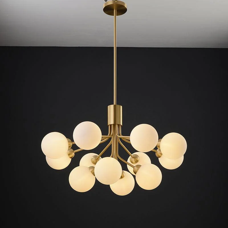 Cora - Modern Glass Globe Chandelier -Bathlova